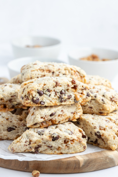 Chocolate Chip Toffee Scones - Recipe Girl