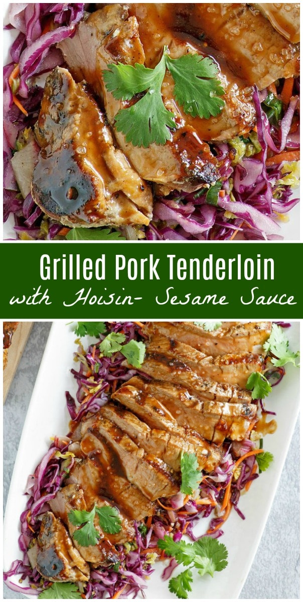 Grilled Pork Tenderloin with Hoisin Sesame Sauce - Recipe Girl