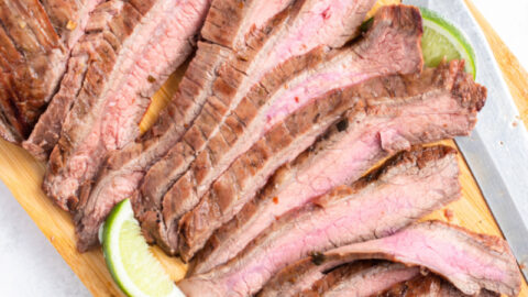 Lime marinated flank on sale steak