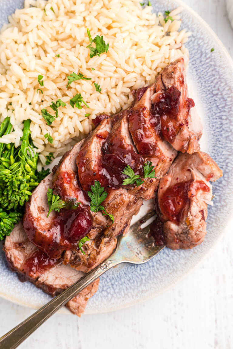 Orange Cranberry Glazed Pork Tenderloin Recipe Girl