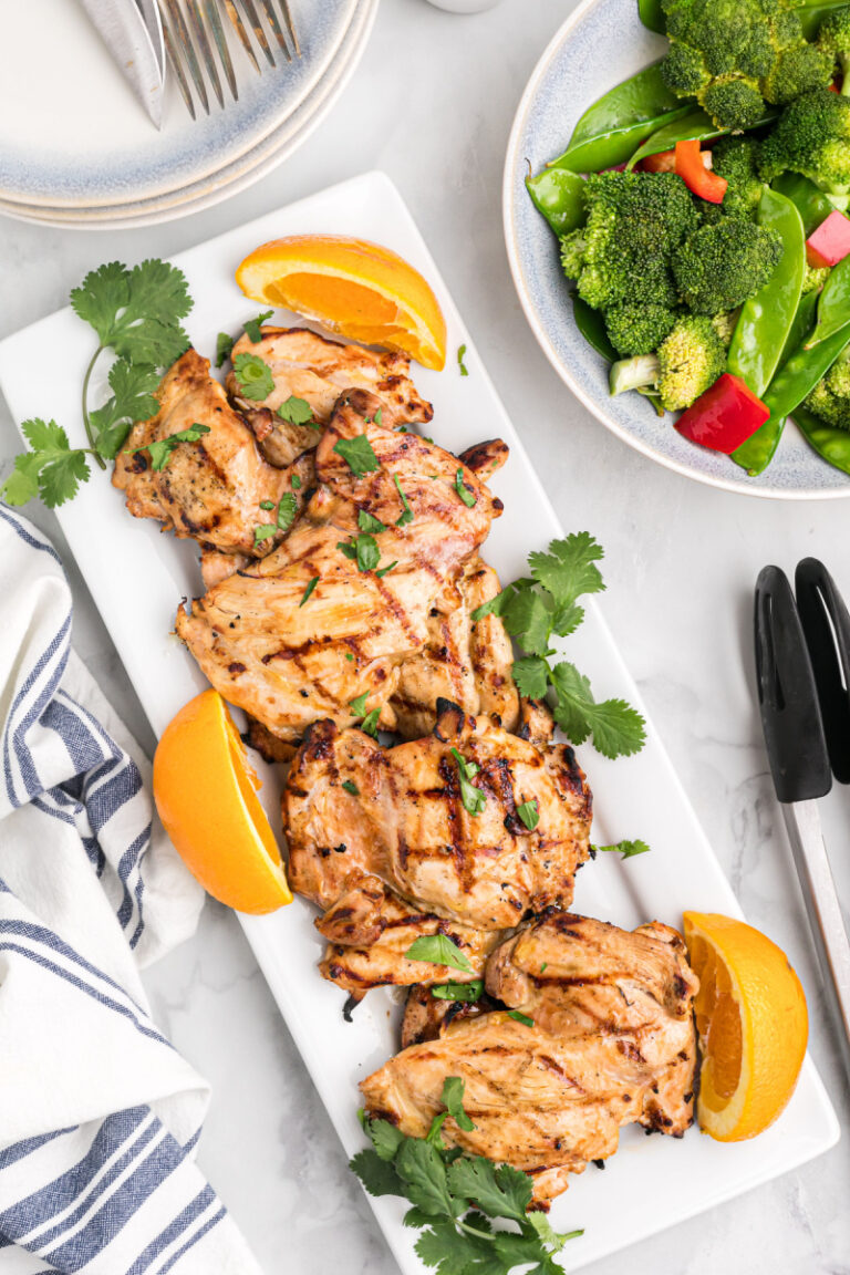 Orange Ginger Grilled Chicken Thighs - Recipe Girl