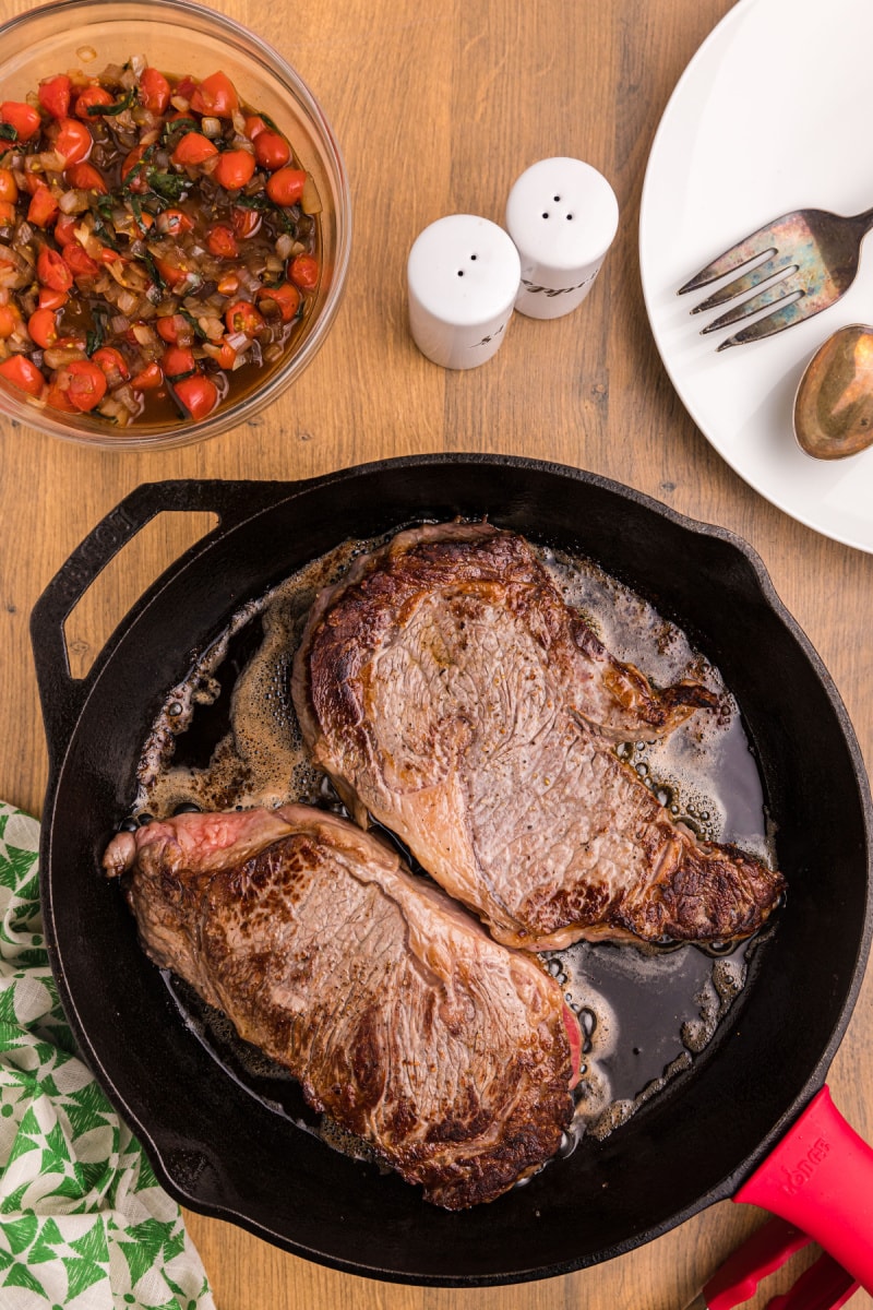 Pan-Seared Ribeye Steak Recipe