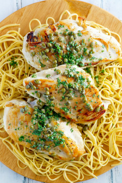 Chicken with Lemon Caper Sauce - Recipe Girl