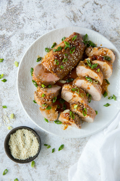 Ginger Glazed Pork Tenderloin Recipe Girl