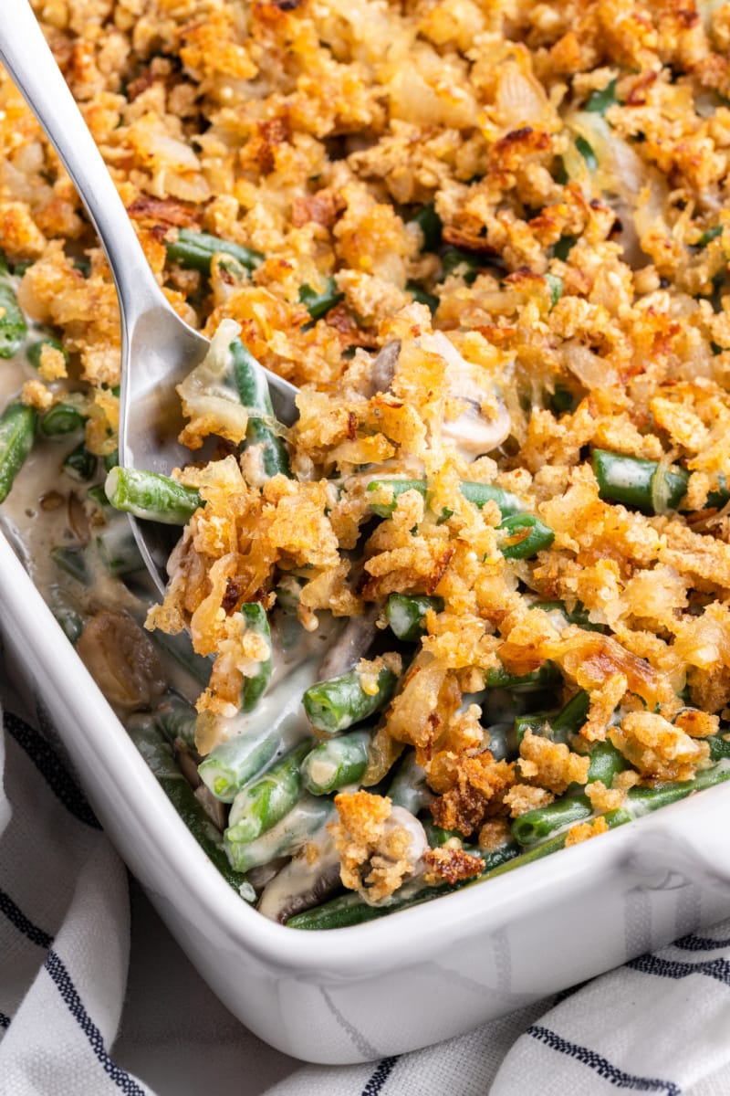 Fresh Green Bean Casserole with Caramelized Onion Breadcrumbs ...