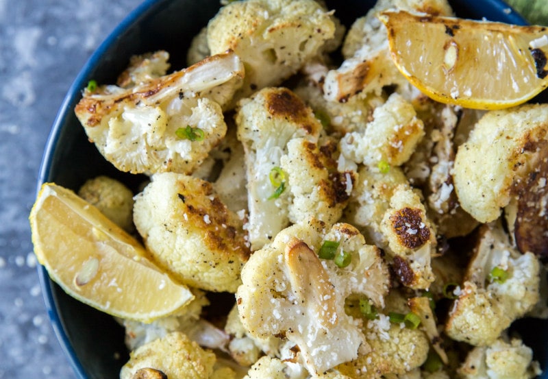 Oven Roasted Cauliflower with Garlic and Lemon Recipe Girl