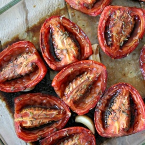 Slow Roasted Plum Tomatoes