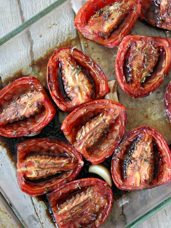 Slow Roasted Plum Tomatoes