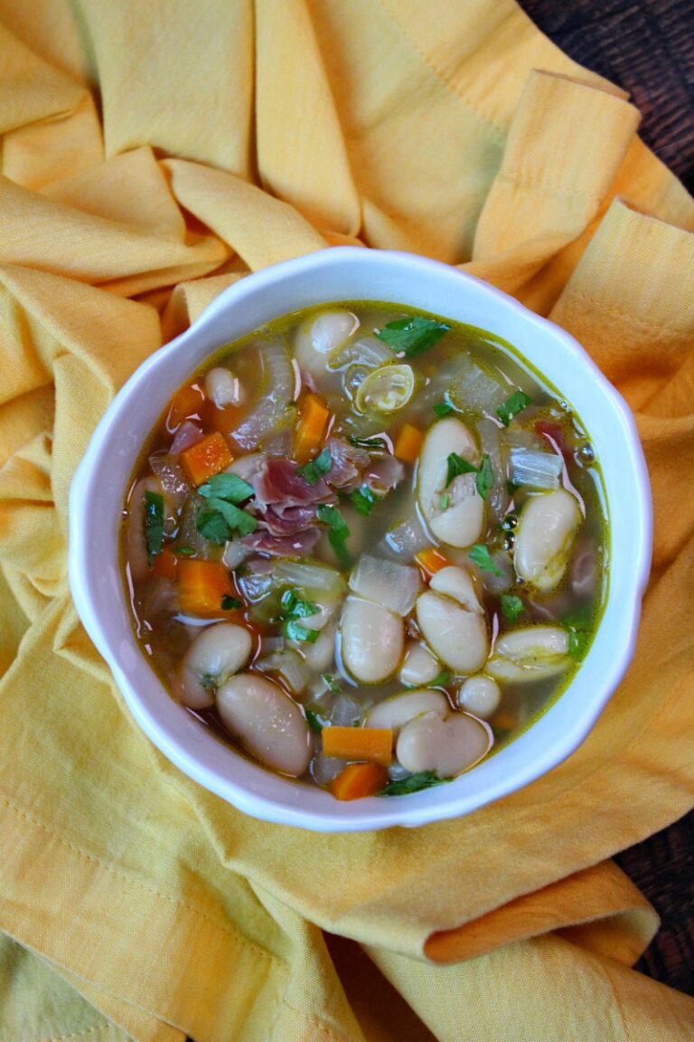 Tuscan White Bean Soup with Prosciutto - Recipe Girl