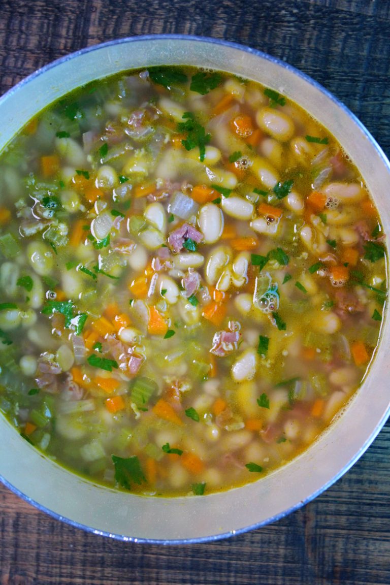 Tuscan White Bean Soup with Prosciutto - Recipe Girl