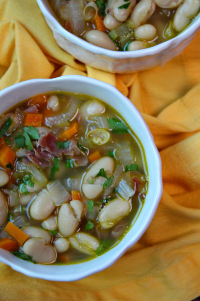 Tuscan White Bean Soup with Prosciutto - Recipe Girl