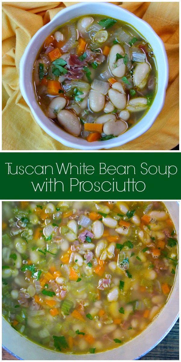 Tuscan White Bean Soup with Prosciutto - Recipe Girl