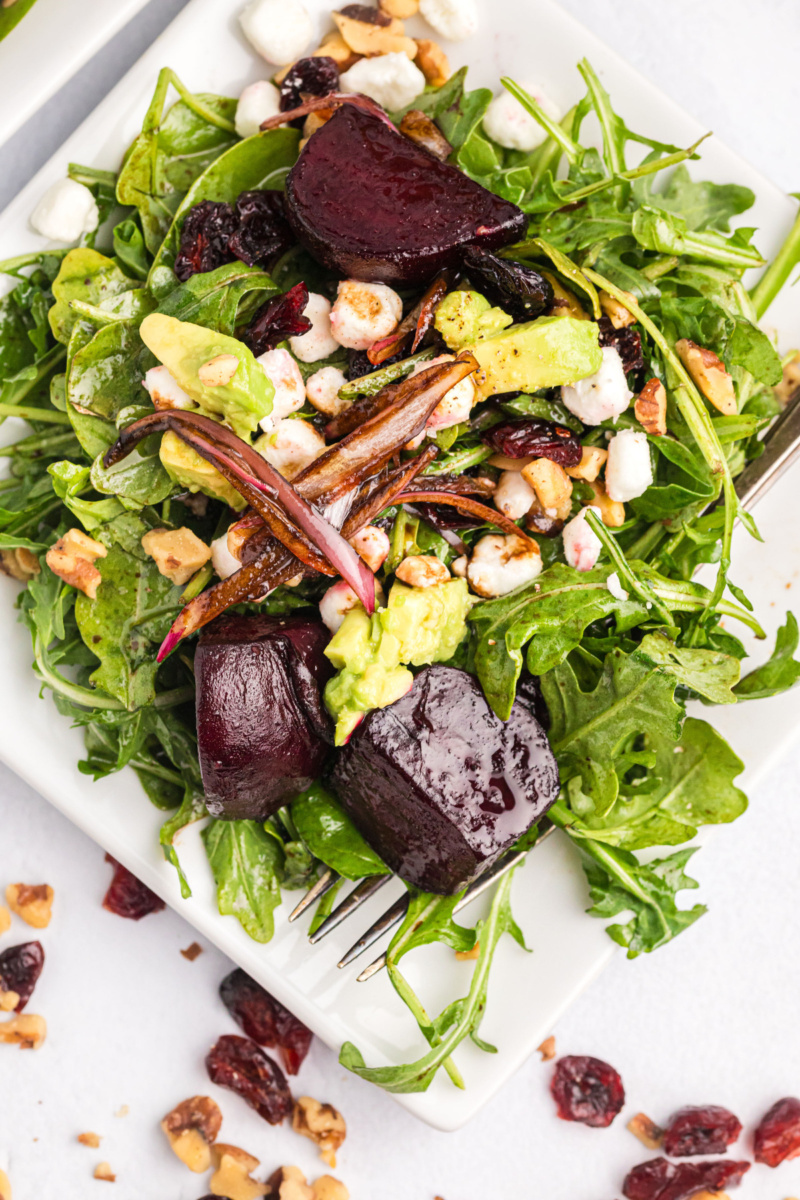 Beet And Goat Cheese Arugula Salad - Recipe Girl