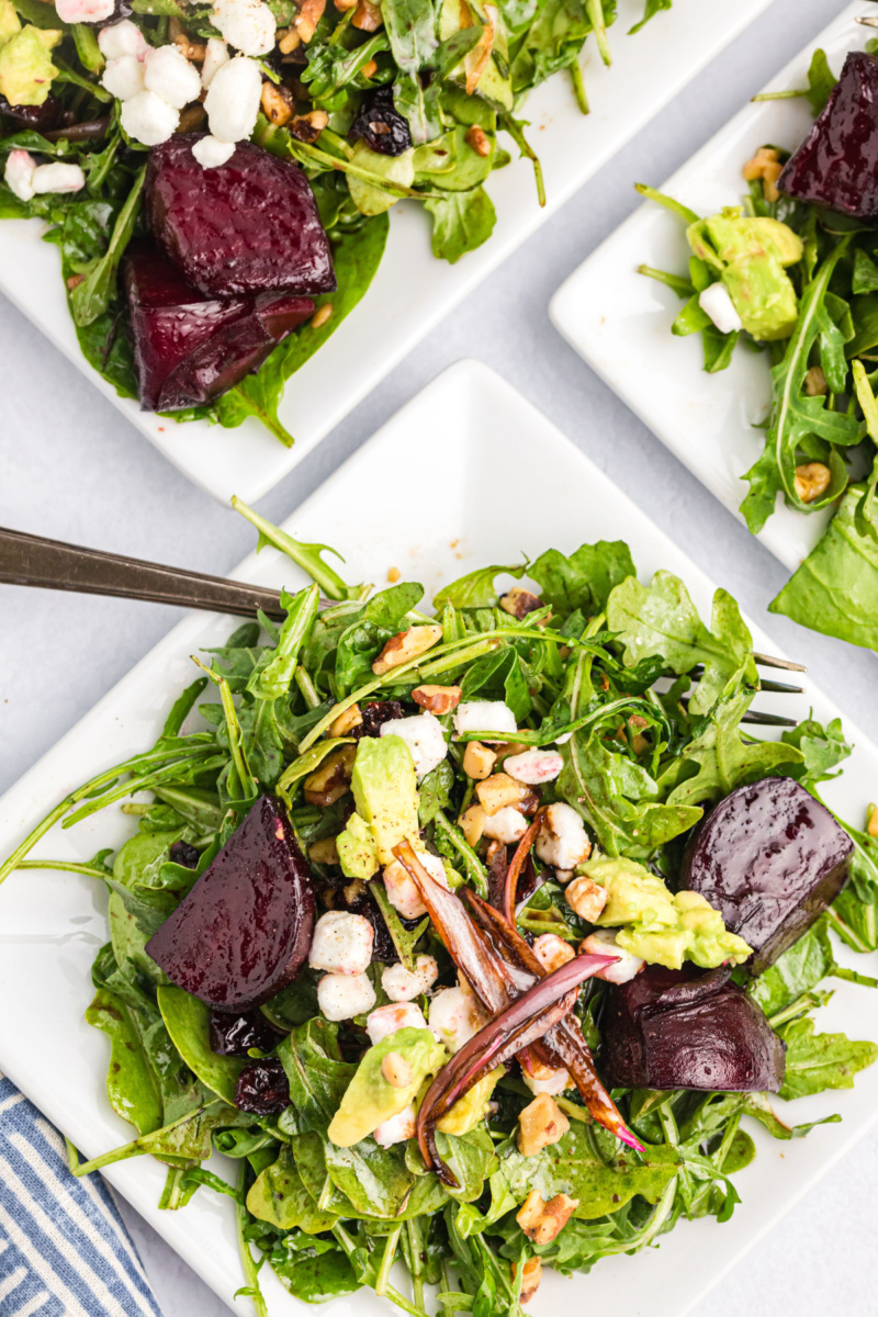 Beet and Goat Cheese Arugula Salad - Recipe Girl