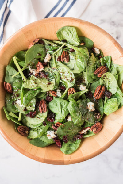 Cranberry Spinach Salad with Gorgonzola - Recipe Girl