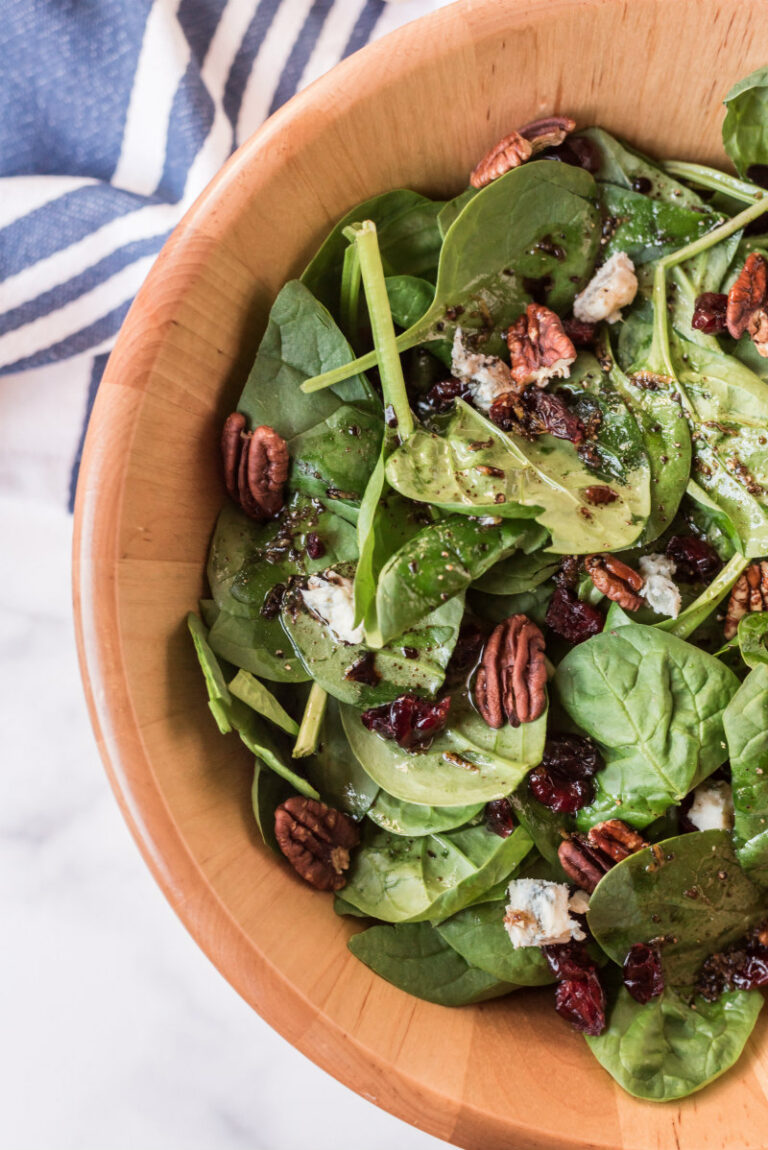 Cranberry Spinach Salad With Gorgonzola - Recipe Girl