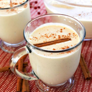 mug of eggnog punch