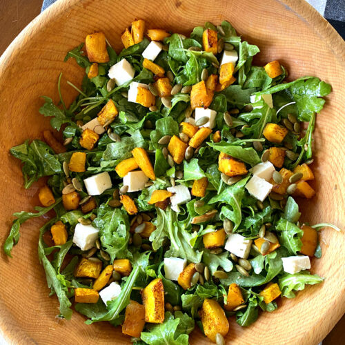 Maple Roasted Pumpkin Salad Recipe Girl