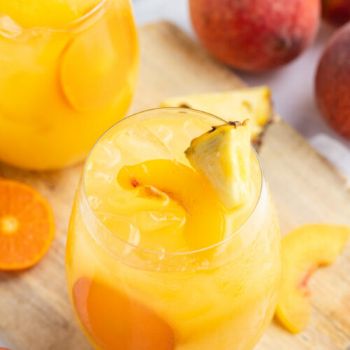 Tropical Peach Sangria - Recipe Girl