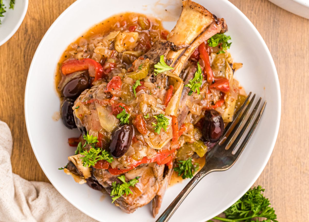 Slow Cooker Lamb Shanks