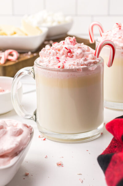 White Chocolate and Peppermint Hot Chocolate