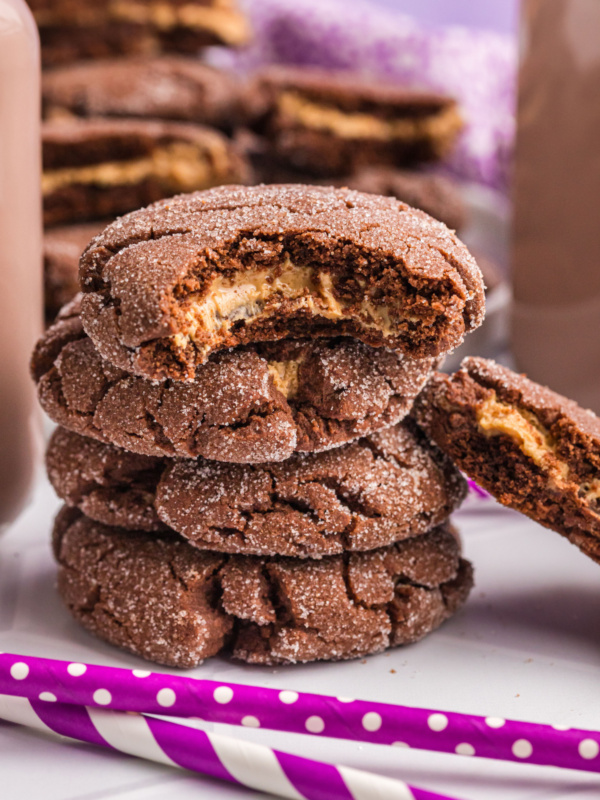 stack of magic in the middles cookies