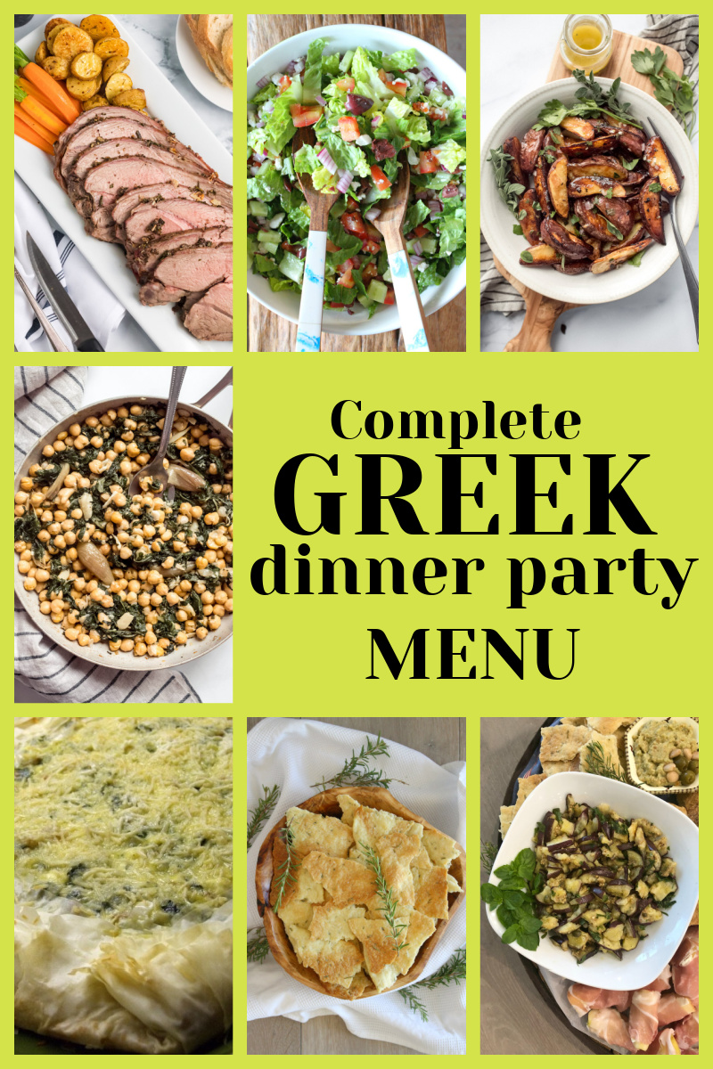 Greek Dinner Party Main Dish and Side Dish Recipes