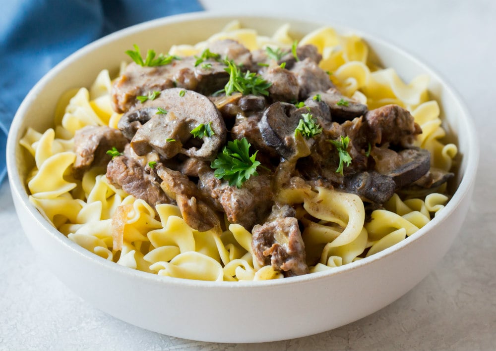 Slow Cooker Beef Stroganoff - Recipe Girl