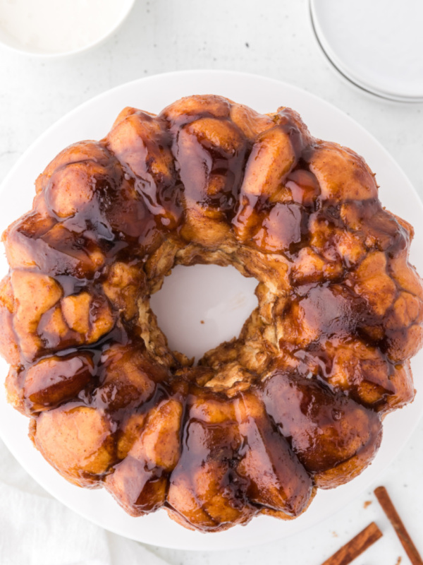 overhead shot of monkey bread