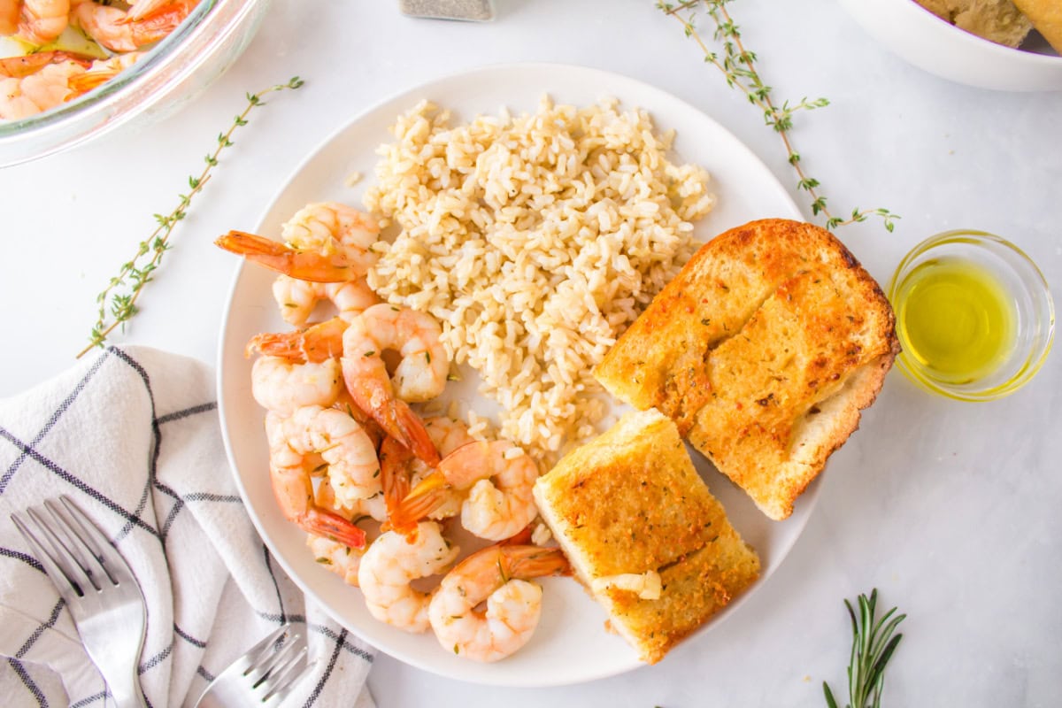 Roasted Shrimp with Rosemary and Thyme