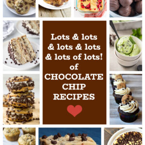 chocolate chip cookie recipes collage