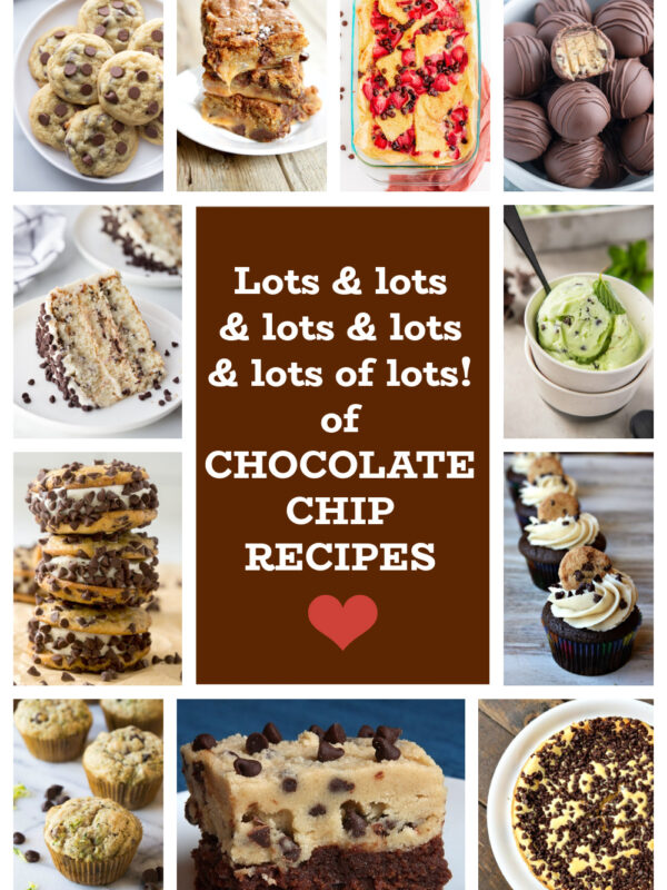 chocolate chip cookie recipes collage