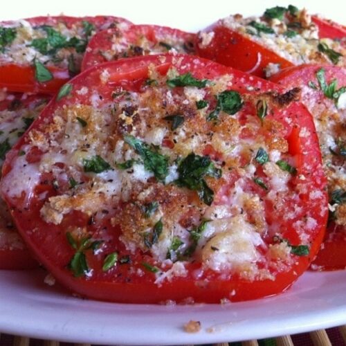 Tomatoes with Asiago Cheese and Fresh Herbs - Recipe Girl