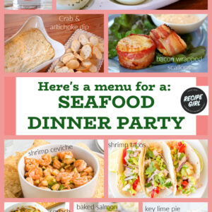 Seafood Dinner PARTY pinterest pin