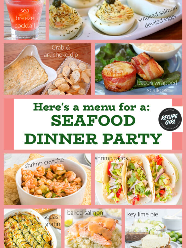 Seafood Dinner PARTY pinterest pin