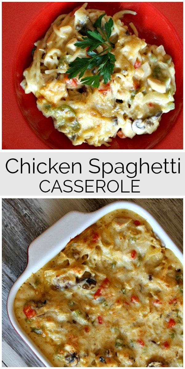 Chicken Spaghetti Casserole - Recipe Girl