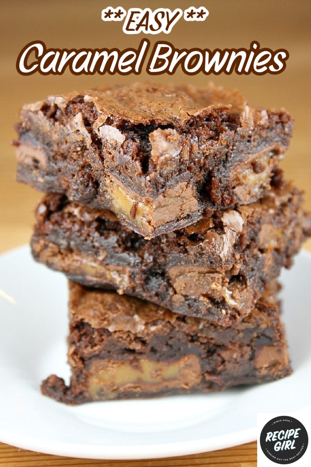 Caramel Brownies Recipe Girl   Caramel Brownies 