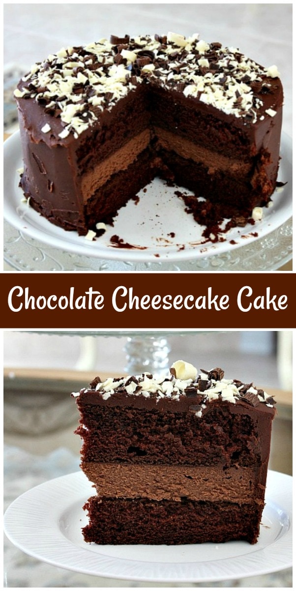 Chocolate Cheesecake Cake - Recipe Girl