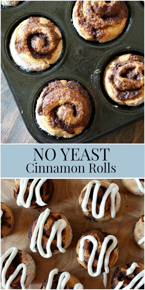 No Yeast Cinnamon Rolls - Recipe Girl