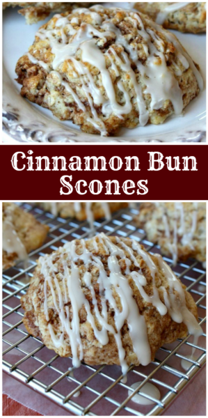 Cinnamon Bun Scones - Recipe Girl