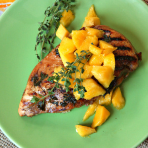 Balsamic Mango Marinated Grilled Chicken