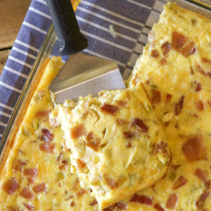 Green Chile and Cheese Egg Bake - Recipe Girl