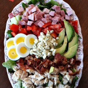 Pinterest image for classic cobb salad