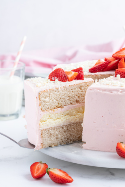 Strawberry Cheesecake Cake - Recipe Girl