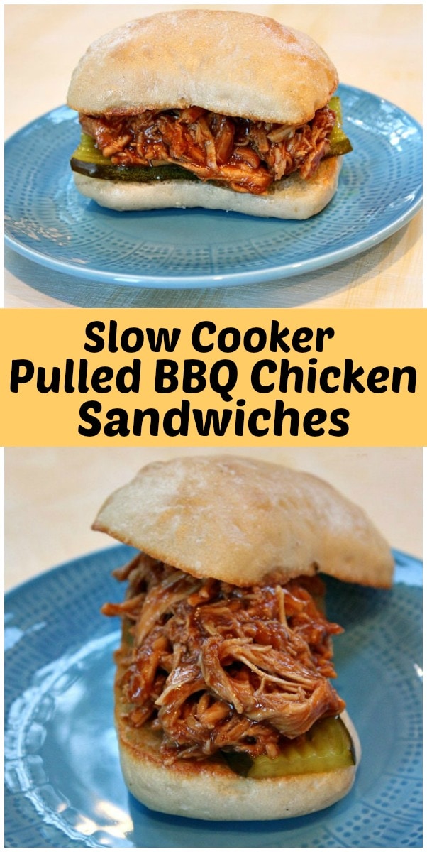 Slow Cooker Pulled Barbecue Chicken Sandwiches - Recipe Girl