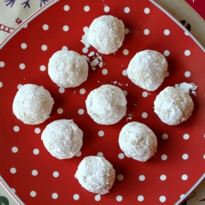 Gluten Free Orange Almond Snowballs