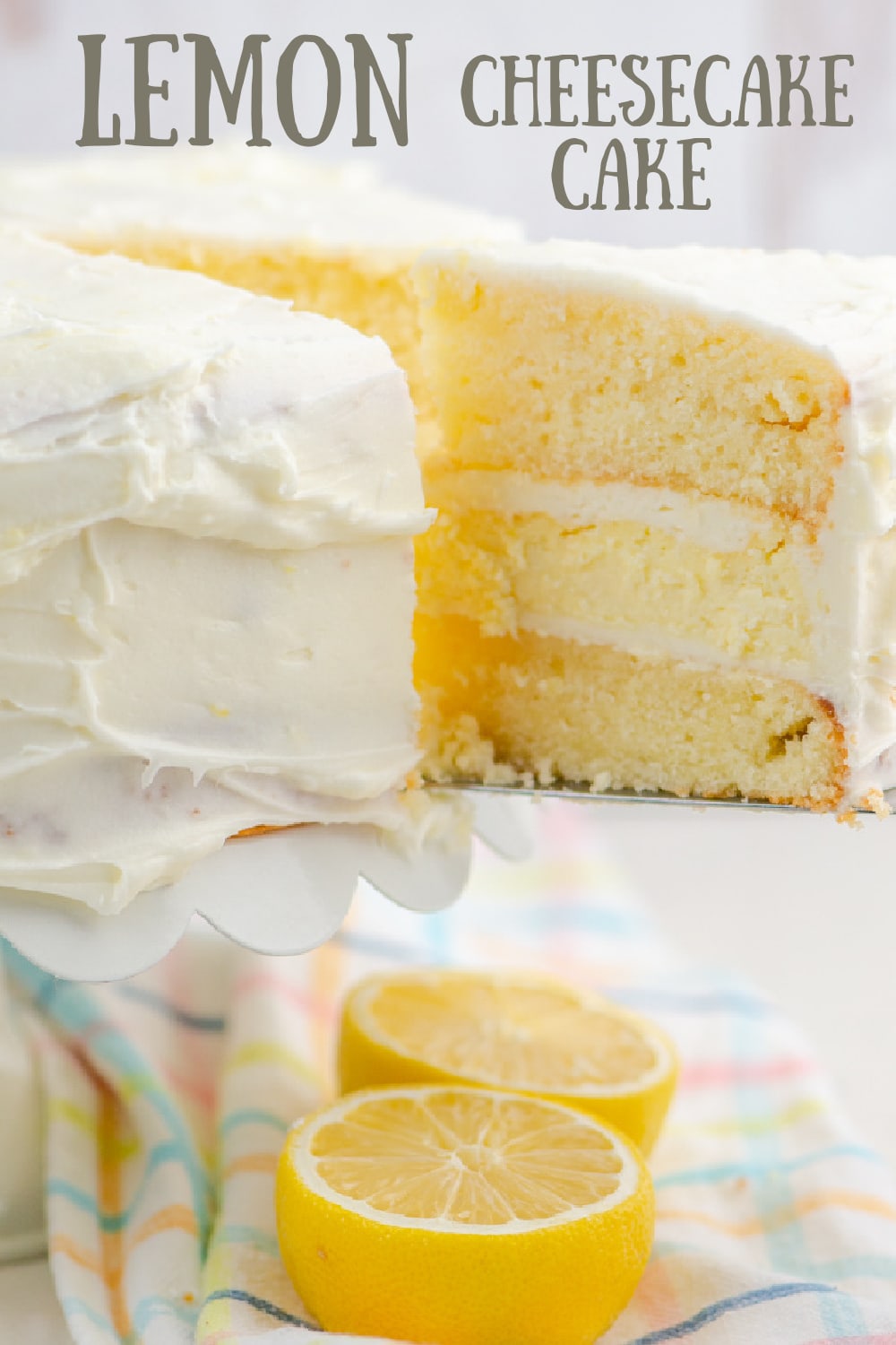 Lemon Cheesecake Cake - Recipe Girl