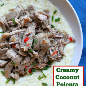 Creamy Coconut Polenta pinterest pin