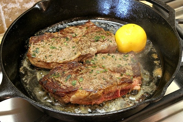 Skillet Rib-Eye Steak Recipe