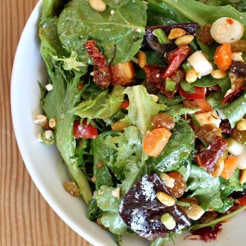 Basic Mixed Greens Salad Recipe and Nutrition - Eat This Much